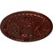 Ekena Millwork Tristan Ceiling Medallion (Fits Canopies up to 5 1/2"), Hand-Painted Antique Copper, 26"OD x 3"P CM26TNACS - alternate 3
